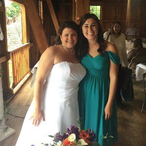 Azazie Angie Bridesmaid Dress Jade Size 4